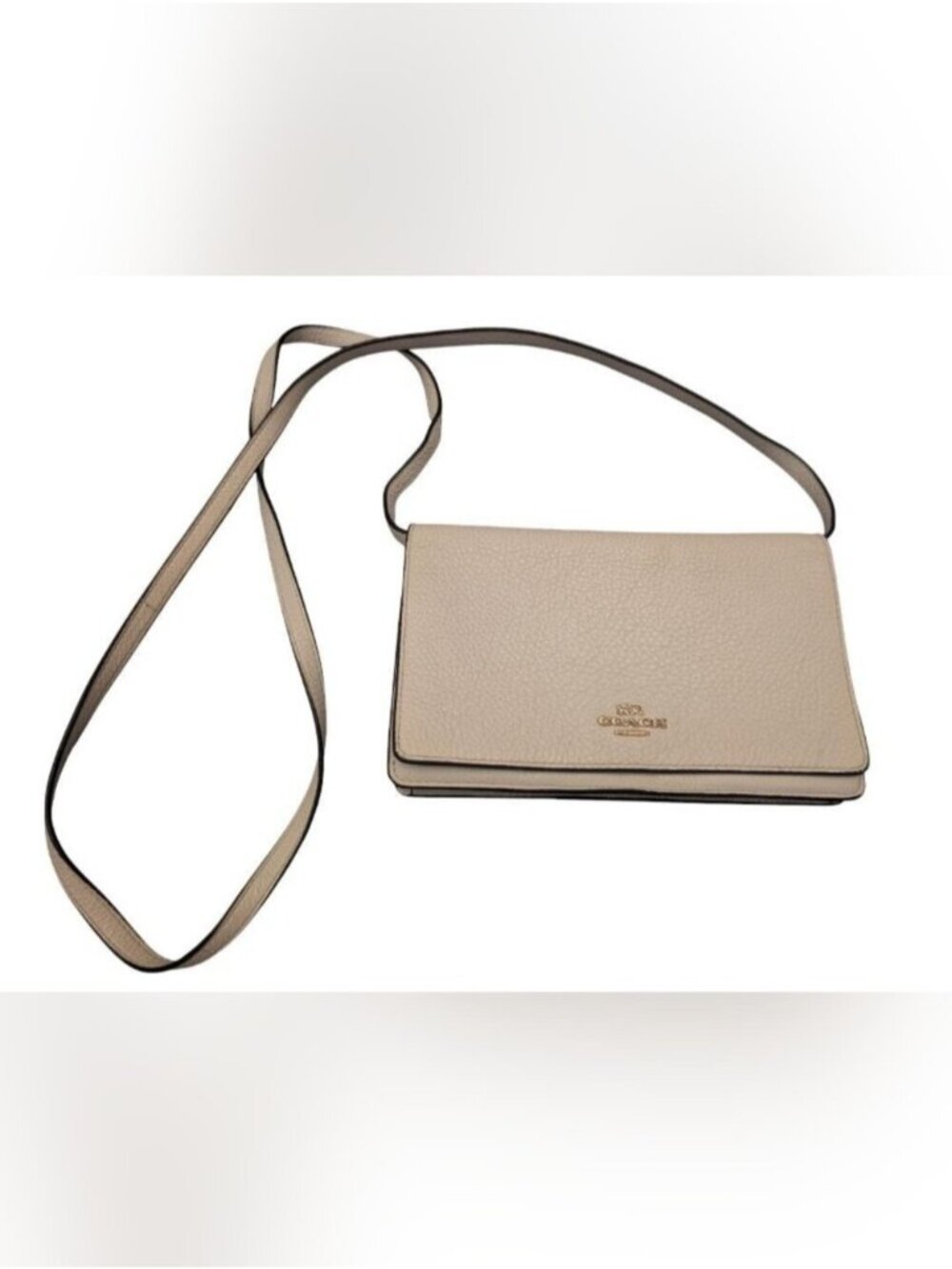 Coach Pebbled Leather Crossbody Wallet Bag Y2K